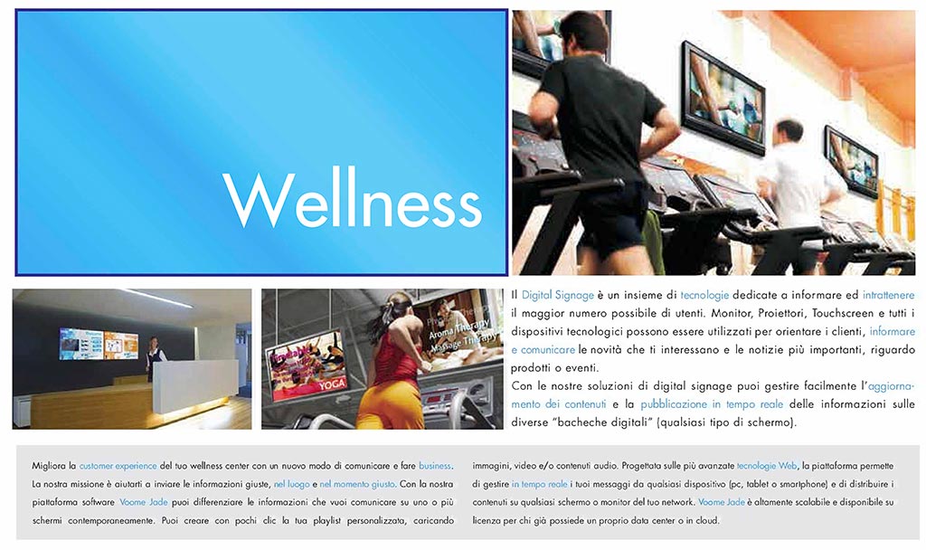 Digital Signage per il Wellness | SITIP TELECOMUNICAZIONI