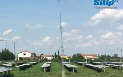 Impianto fotovoltaico collegato a internet in aree rurali a Moglia, Mantova