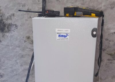 Armadio per impianto WiFi installato nella cava di marini marmi a Castro (Bergamo)| SITIP TELECOMUNICAZIONI