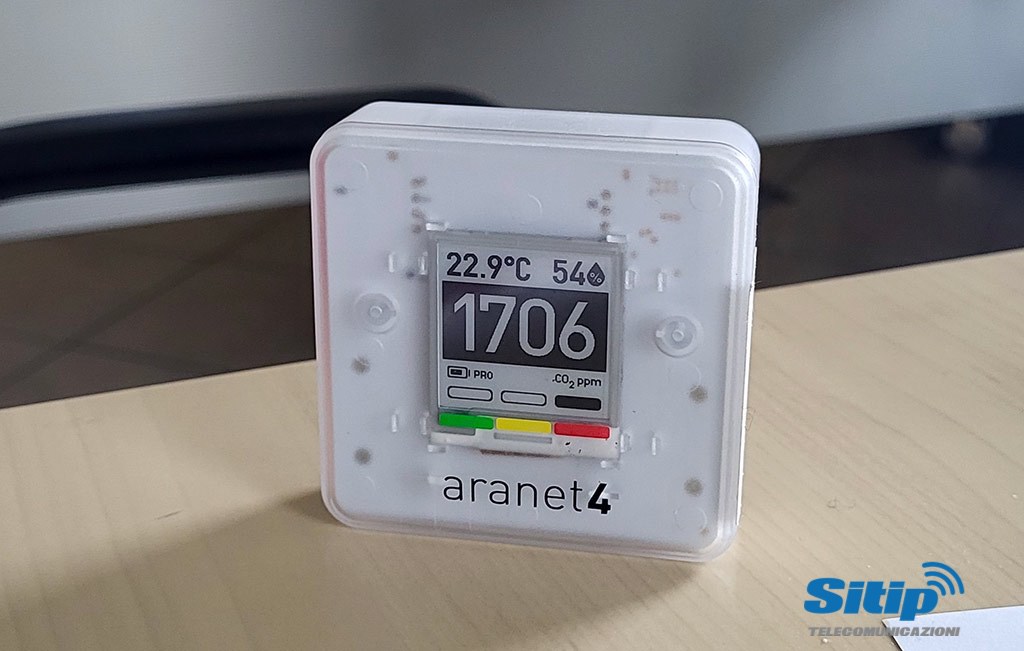 Aranet4 - Sensore per il Controllo della Qualità dell’Aria | SITIP TELECOMUNICAZIONI